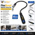 VorTelyn™ Magnetic Pickup Tool Flexible Reach Retrieval Tool with LED Light